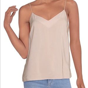 *HP* Amanda Uprichard- silk v neck cami in blush (very light pink). Size small